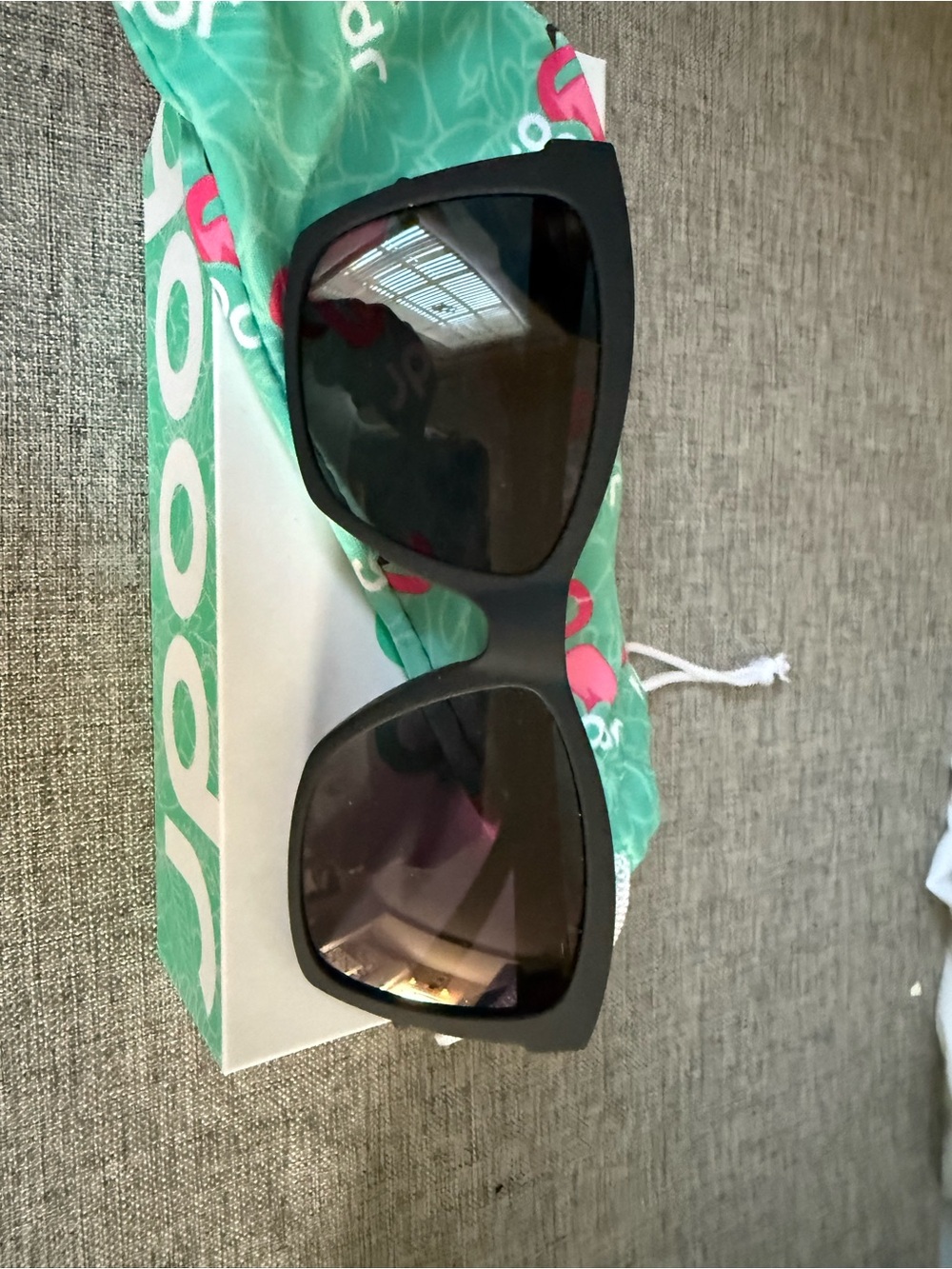 Goodr Matte Black Oversized Square Sunglasses - Goodr Women New Wave Renegade